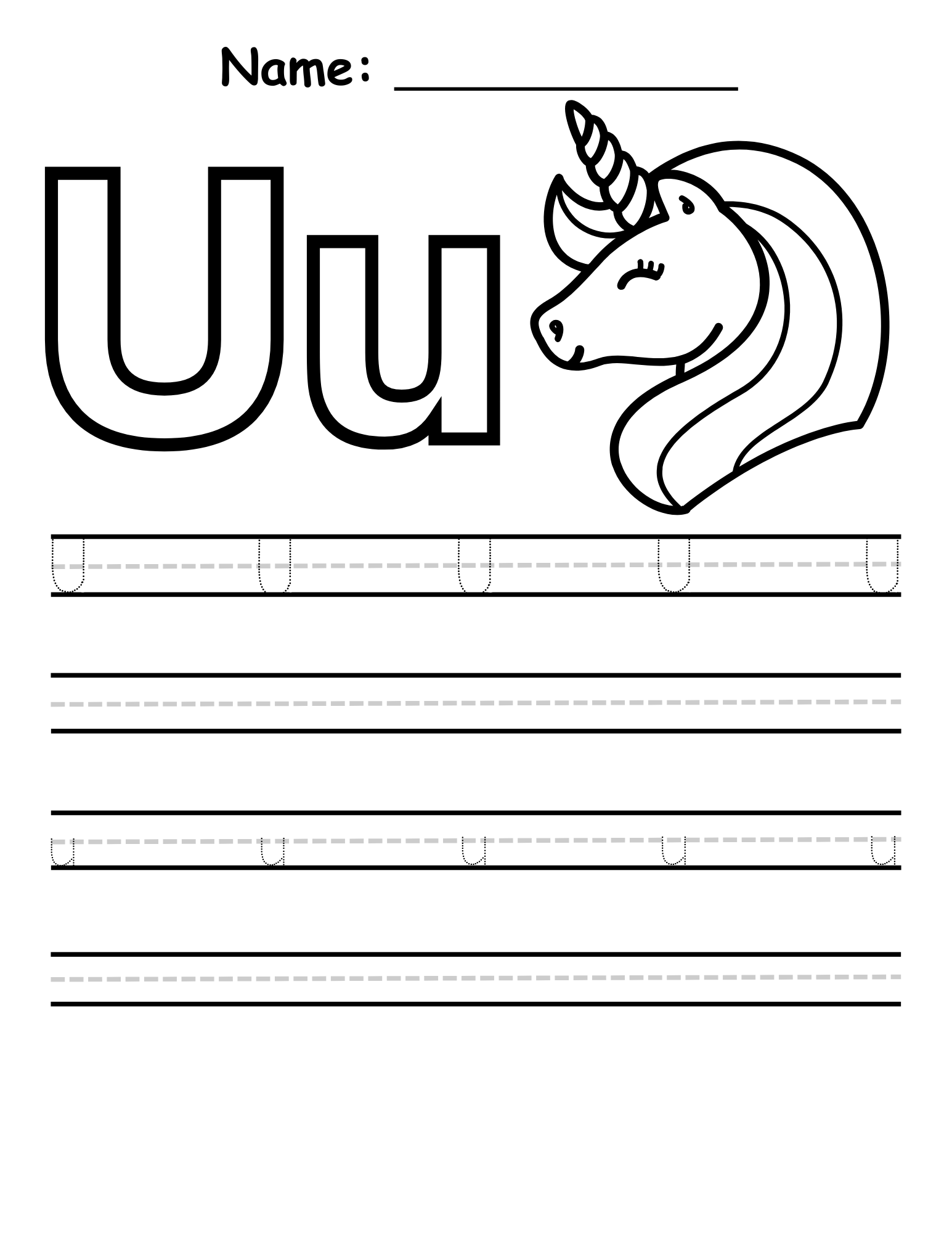 Kindergarten worksheet page 3